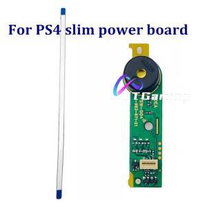 10 대/몫 RF 보드 전원 켜기/끄기 스위치 꺼내기 버튼 PS4 Slim 용 플렉스 케이블 TSW-004가있는 PCB LED