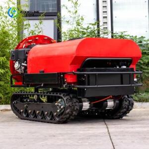 맞춤형 더블 브러시리스 모터 400L 전기 시동 원격 제어 크롤러 살포기 농지 작물 관수 장치