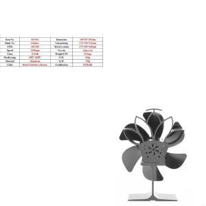 버너 팬을위한 겨울 홈 우드 6- 블레이드 열전 전원 난로 팬 목재 로그