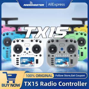(재고 있음) 라디오마스터 TX15 16채널 3.5인치 IPS 터치스크린 V5.0 홀 짐벌 라디오 컨트롤러 ExpressLRS
