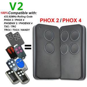 1~10개/팩 V2 PHOENIX PHOX 2 4 433MHz 롤링 코드 TXC TRC TSC4 차고 문 리모컨