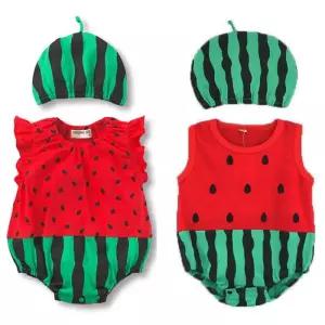 할로윈 코스튬 코스프레 이벤트 옷 섹시 의상 Umorden-신생아 남아 여아 수박 바디 수트 롬퍼 여름 짧은 사