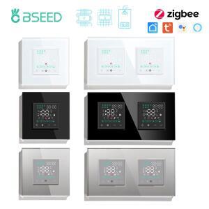 BSEED Zigbee 전기 Bolier 물 바닥 난방 온도 조절기 스마트 실내 컨트롤러 Tuya Goolgle Alexa 음성 제어