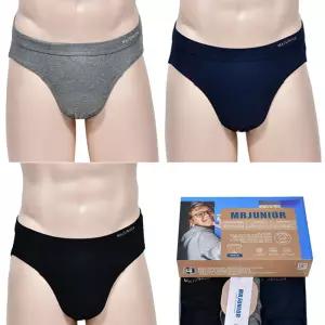 부드럽고 보송보송한 순면 스판 원단 엠알주니어 브리프 3매입 팬티