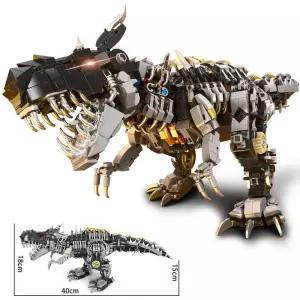 MOC 창의적인 쥬라기 디노 월드 티라노사우르스 모델 빌딩 키트 블록 벽돌 공룡 공원 피규어 장난감 어린이