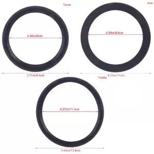 색소폰 흡음 링 실리콘 음소거 보호기 소음기 테너 교체 부품 1 개 칼림바 마림바 건반 전자 악기