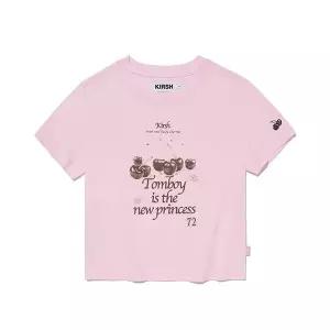 키르시 KIRSH 체리 톰보이 그래픽 티셔츠 핑크 J32C2KRS04PIA