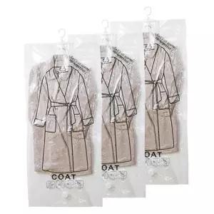 코트 겨울 옷 대형 보관 옷장 옷걸이 진공 압축팩 3개