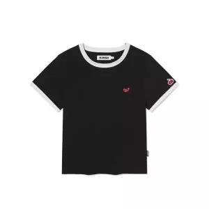 키르시 KIRSH 스몰 체리 링거 티셔츠 블랙 J52C2KRS11BKA