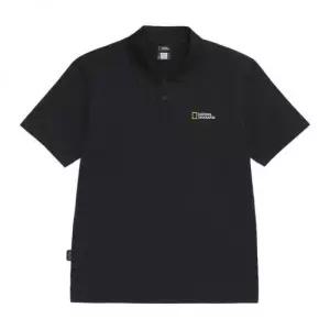 내셔널지오그래픽 N262UPL020 카리디 피케 반팔 카라 티셔츠 BLACK 450553