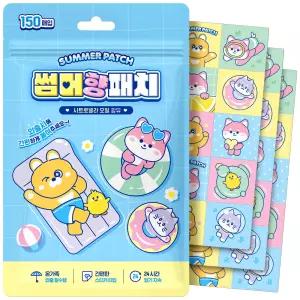 썸머패치 아텍스 캐릭터 150매 대용량 유아 여름 향 스티커