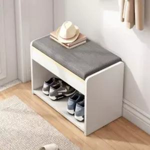 수납형 패브릭 벤치 현관 수납 거실 정리함 우드 원목