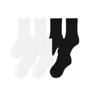 무신사 스탠다드 키즈 라이트웨이트 크루 삭스 7팩 [화이트블랙]