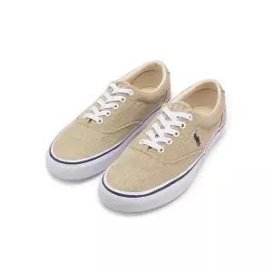 폴로 키튼 워시 캔버스 스니커즈 베이지 FB862768