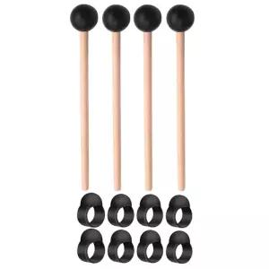 강철 혀 드럼 핑거 픽 손가락 슬리브 핸드팬 4 개 천체 스틱 키트 타악기 8 칼림바 마림바 건반 전자 악기