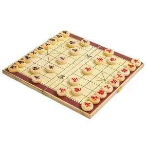 보드게임 중국 체스 게임 접이식 나무 2 인용 보드 성인용 Xiangqi 여행 세트