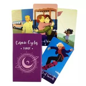 보드게임 우주 사이클 타로 카드 예언 점술 가족 파티 보드 게임 운명 운세 모던 데크 이야기