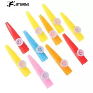 초보자 플루트 악기 Kazoo 어린이 교육 이상적인 선물 Orff 무작위 색상 10 개 칼림바 마림바 건반 전자