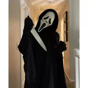 할로윈 코스튬 코스프레 이벤트 옷 섹시 의상 공포 비명 6 마스크 고스트 페이스 역할 놀이 성인용 피 묻은