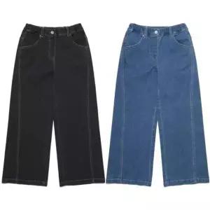 내셔널지오그래픽 키즈 여아 와이드핏 데님 팬츠 청바지 K253GPT020 365163