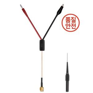 오실로스코프 스펙트럼 분석기용 SMA 수 동축 케이블 4mm 바나나 및 악어 클립 끊김 없는 와이어 프로브 포