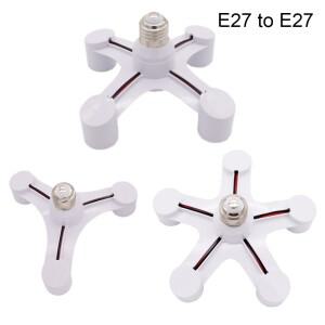 나사 E27 LED 베이스 라이트 E27-E27 스플리터 어댑터 램프 홀더, 소켓, 전구 컨버터, 3 in 1, 4 5 1