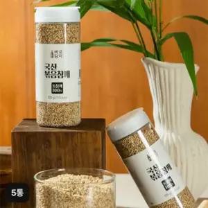 바로담아 국내산 볶음참깨 105g x 5통