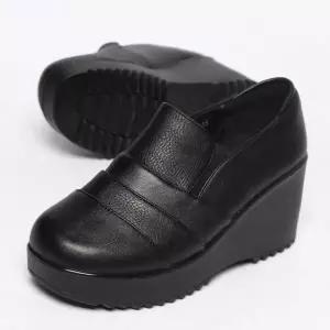 웨지힐조리 통굽슈즈 웨지힐 중년신발 캐주얼슈즈 키높이