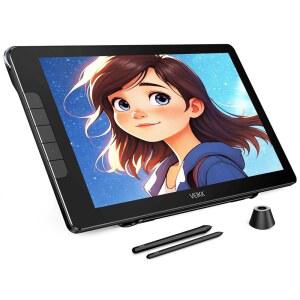 화면이 15 6인치인 VEIKK 드로잉 태블릿, 풀 라미네이팅 AG 유리 화면이 있는 스튜디오 16 그래픽 태블릿, 16K 레벨 배터리 프리 펜, 컴퓨터용 디지털 드로잉 패드 125% sRGB