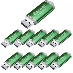 10개 1개 메탈 펜 드라이브 2.0 고속 16GB USB 플래시 메모리 스틱 128MB 비즈니스 선물용