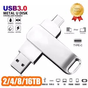 메탈 펜드라이브 2TB USB 3.0 타입-C 인터페이스 고속 대용량 기계식 스타일 메모리아 U 디스크