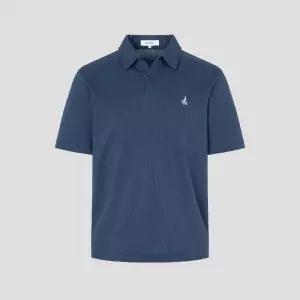 [백화점 정품] 빈폴 멘 [SS26]오픈넥 소프트 반달피케 티셔츠 - 블루 :BC6342C33P