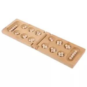 보드게임 만칼라 보드 체스 게임 어린이 아프리카 체커 나무 여행 세트 가족 접는 장난감 퍼즐 어린이용 전