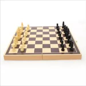 보드게임 나무 체스 세트 접이식 어린이 퍼즐 부모-자녀 상호 작용 게임 스토리지 휴대용 여행 보드