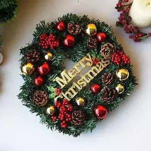 화려한 크리스마스 리스 1P 벽걸이 장식 꾸미기 소품 SeU7+1zJR