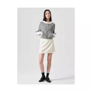 매장정품 에잇세컨즈 8SECONDS 자카드 텍스처 스커트 화이트 (354327NQ11) 354327NQ11 676839