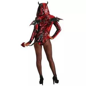 할로윈 코스튬 코스프레 이벤트 옷 섹시 의상 무대 공연 역할 놀이 스팽글 지옥 악마 재미있는 멋진 드레스