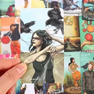 보드게임 라이트 선견자의 타로 카드 영어 보드 게임 점술 예언 멀티 플레이어