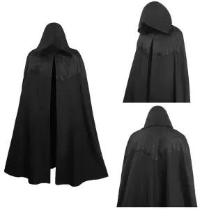 할로윈 코스튬 코스프레 이벤트 옷 섹시 의상 The Witcher 3 제랄트 검은 망토 남자 역할 놀이 케이프 파티