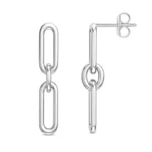 LeCalla 925 스털링 실버 댕글 귀걸이 경량 태슬 롱 체인 드롭 여성용, 순은, 보석 없음 306151