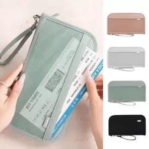 여권 수납 가방 RFID 도난 방지 여행용 지갑 지폐 및 zMC9+9LSK