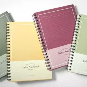 [문구/오피스] 코넬 4섹션 노트 3P 필기 인덱스 공책 스프링 대학