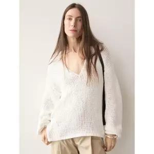 마시모두띠 오픈 니트 V넥 스웨터 05622820150