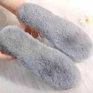 남녀공용 깔창 부드러운 방한 털 구두 신발 기능성 tyB6+6ats