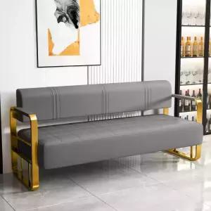 업소용 대기의자 라운지 대기 호텔 당구장 팔걸이 블랙 식당