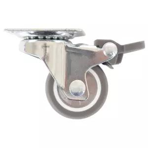 HK캐스터 TPR 2인치 회전 BK 바퀴 / 침대 가구바퀴 협탁발통 협탁테이블