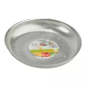 스텐 낮은 타공바구니 채반 소쿠리 8호 37.5cm 펀칭 채망 야채 채소 튀김망