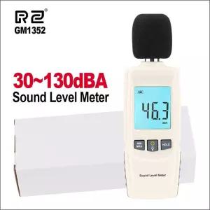 소음측정기 RZ 사운드 레벨 미터 디지털 Sonometros 소음 오디오 30-130dB 데시벨 테스터 GM1352