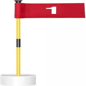 킹탑 골프 플래그스틱 미니 마당용 그린 3피트 모두 양면 번호 핀 홀 컵 세트 휴대용 2섹션 디자인 선물