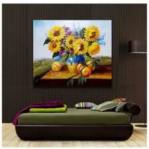 해바라기과일유화액자(7) 해바라기액자 카페액자 거실액자